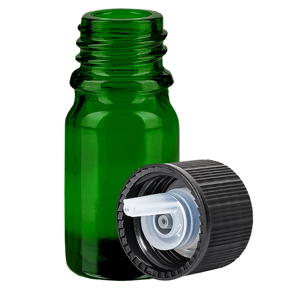 Butelka z kroplomierzem 5 ml 1 mm czarna STD GreenLine UT18/5 Butelka z kroplomierzem 5 ml 1 mm czarna STD GreenLine UT18/5