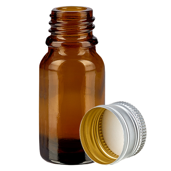 Butelka 10 ml 11 mm SV aluminiowo-srebrna STD BrownL. UT18/10