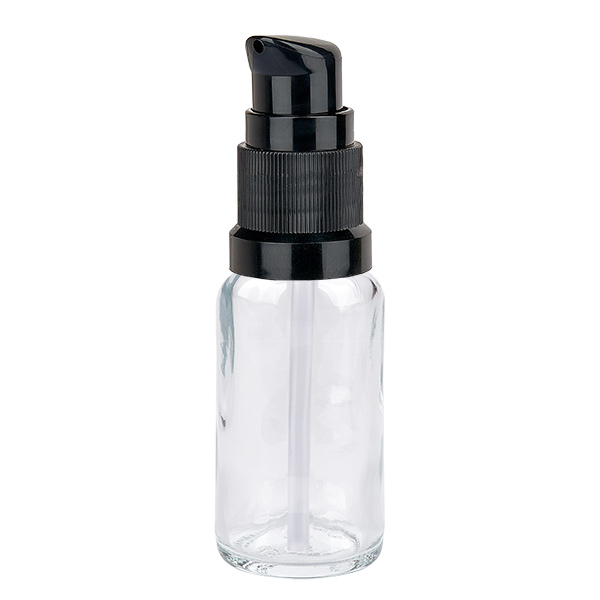 Butelka z pompką 20 ml czarna STD ClearLine UT18/20 Butelka z pompką 20 ml czarna STD ClearLine UT18/20