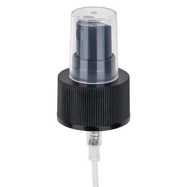 Atomizer z pompką, czarny, standardowy PP28 ApoGlas. Farmaceutyczna jakość. Gwint 28 mm. Np. do butelek na leki ApoGlas® Euro. Atomizer z pompką, czarny, standardowy PP28 ApoGlas. Farmaceutyczna jakość. Gwint 28 mm. Np. do butelek na leki ApoGlas® Euro.