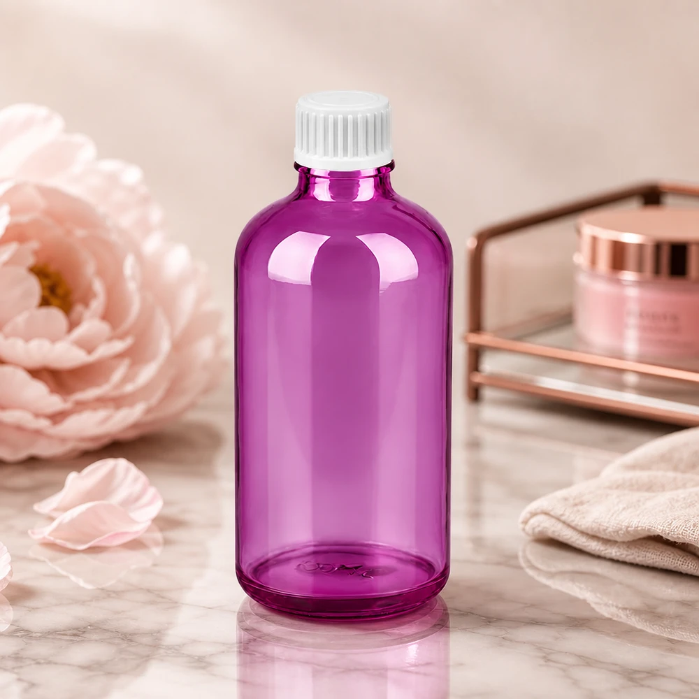 Butelka z zakraplaczem 100 ml 0,9 mm biały standard PurpleLine UT18/100 Ergonomiczna butelka z zakraplaczem o pojemności 100 ml o smukłym kształcie i antypoślizgowym uchwycie ułatwiającym obsługę