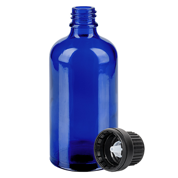 100 ml butelka z zakraplaczem 2 mm czarna OV BlueLine UT18/100