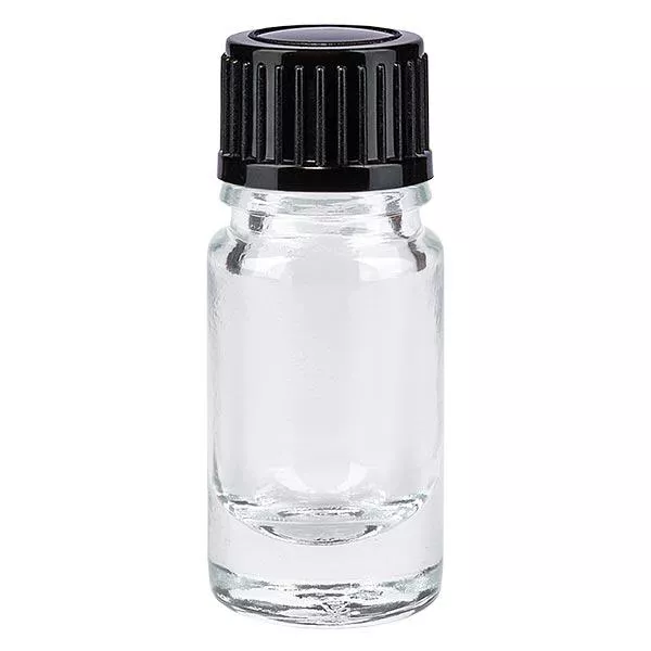 Butelka apteczna przezroczysta 5ml drip v. 1mm czarny szt.