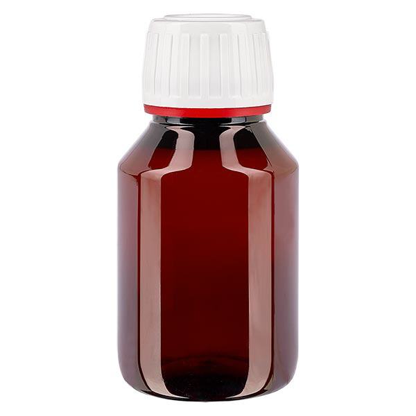 Butelka PET 50 ml z białymi drobnymi rowkami OV Butelka PET 50 ml z białymi drobnymi rowkami OV