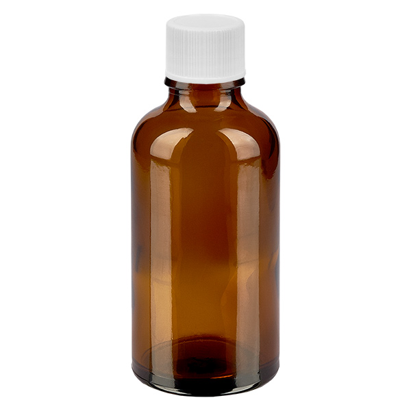 Butelka 50 ml 11 mm SV bia&#322;a STD BrownLine UT18/50