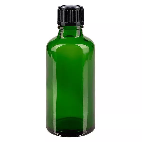 Butelka apteczna zielona 50ml drip v. 1mm czarny szt Butelka apteczna zielona 50ml drip v. 1mm czarny szt