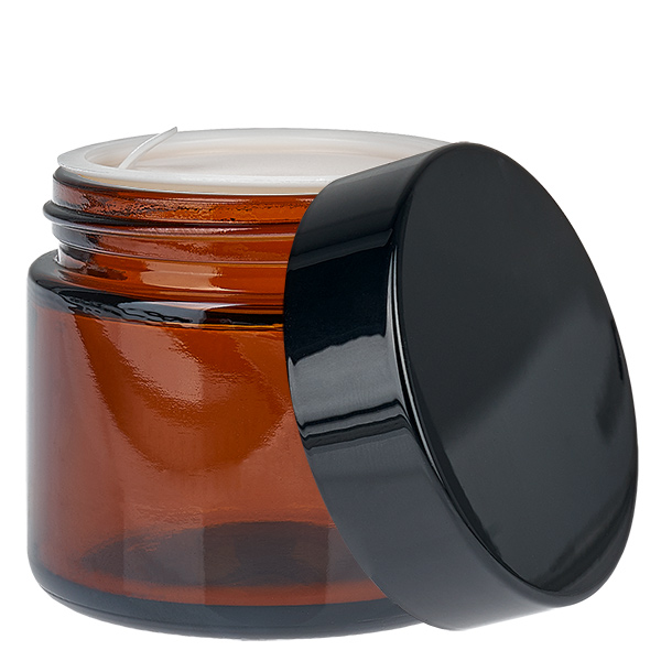 Szklany słoik 60 ml brązowy z pokrywką UNiTWIST Szklany słoik 60 ml brązowy z pokrywką UNiTWIST