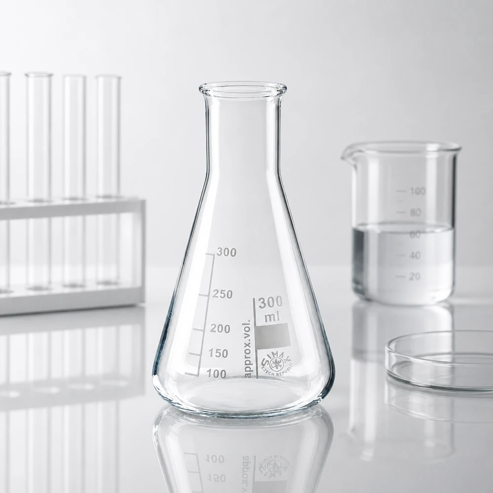 Kolba Erlenmeyera 300 ml z wąską szyjką