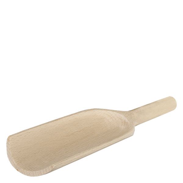 Drewniana łopata w rozmiarze L o płaskim kształcie i długości 18 cm Drewniana łopatka płaska 18cm długości rozmiar L wykonana z naturalnego drewna do kuchni i gospodarstwa domowego