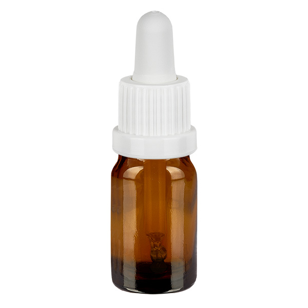 Butelka do lek&#243;w p&#322;ynnych 5 ml bia&#322;a OV BrownLine UT18/5