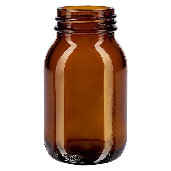 Bursztynowa butelka z szerok&#261; szyjk&#261; o pojemno&#347;ci 125 ml