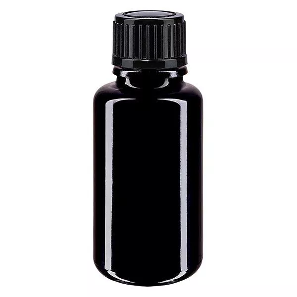Butelka apteczna viol. 20ml zakrętka czarna szt.