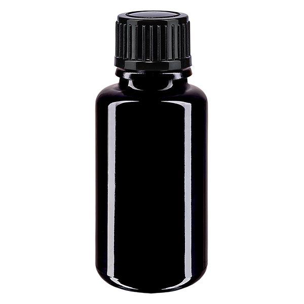 Butelka apteczna viol. 20ml zakrętka czarna szt. Butelka apteczna viol. 20ml zakrętka czarna szt.