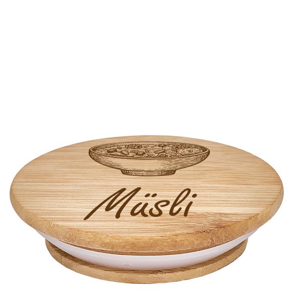Drewniana pokrywka „Müsli” do WECK RR100