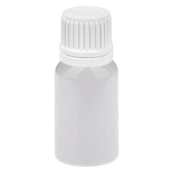 Butelka z zakraplaczem 10 ml, 0,7 mm, biała, nakrętka zabezpieczająca przed otwarciem przez dzieci WhiteLine UT18/10 Butelka z zakraplaczem 10 ml, 0,7 mm, biała, nakrętka zabezpieczająca przed otwarciem przez dzieci WhiteLine UT18/10