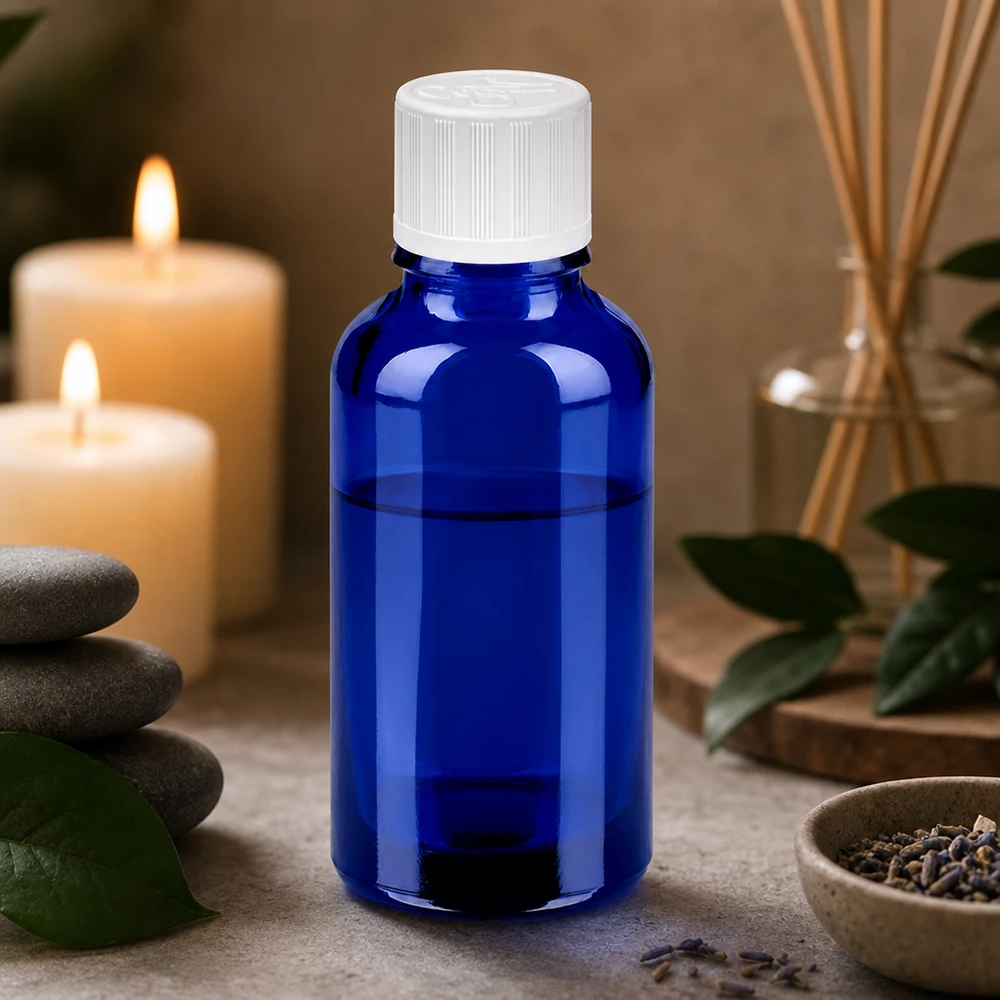 30 ml szklana butelka BlueLine z zakrętką 11 mm do profesjonalnych produktów kosmetycznych