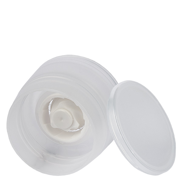 Pokrywka s&#322;oika na s&#243;l/przyprawy z grubym m&#322;ynkiem bia&#322;a - Akrylowy gruby m&#322;ynek, 6-otworowy shaker &#248;8mm. Gwint 41 mm. Wciskana pokrywka.