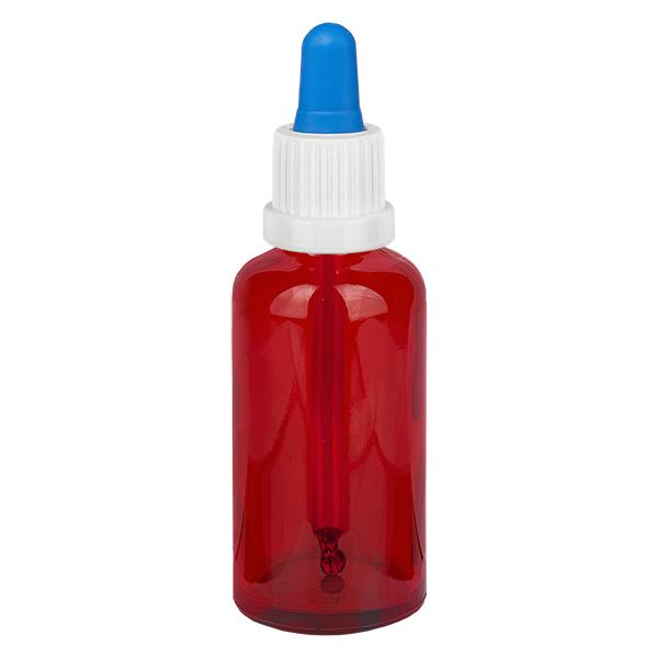Butelka z pipet&#261; 50 ml bia&#322;a/niebieska OV RedLine UT18/50