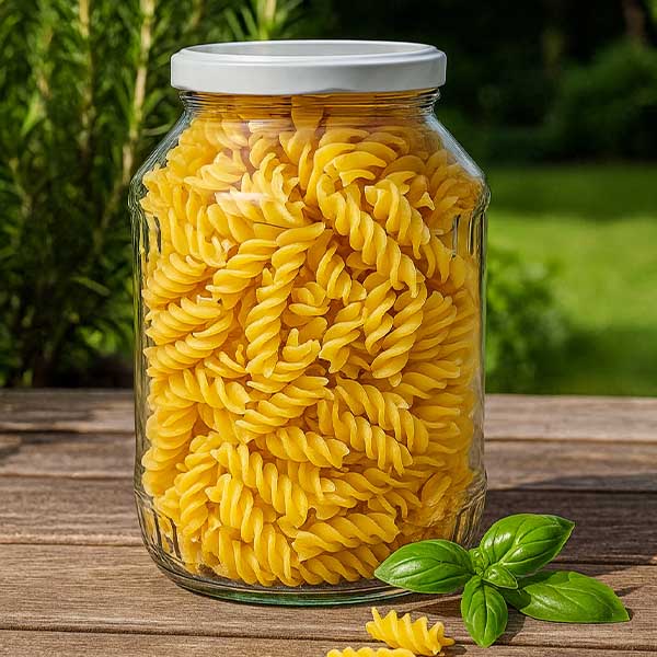 Słoik okrągły 2650 ml z pokrywką BasicSeal białą UN..