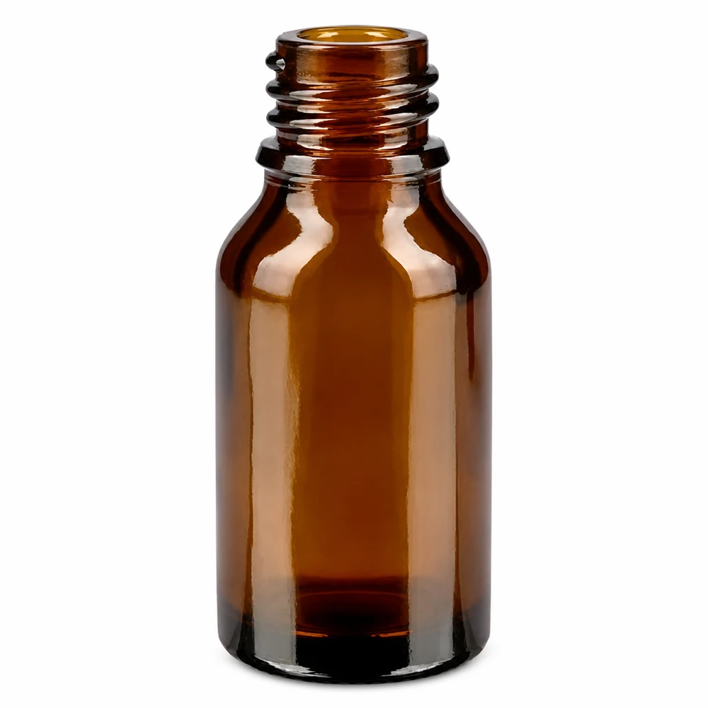 30 ml butelka z kroplomierzem 1 mm czarna STD BrownLine UT18/30 Mała butelka aptekarska o pojemności 30 ml wykonana z bursztynowego szkła z gwintem umożliwiającym precyzyjne dozowanie.
