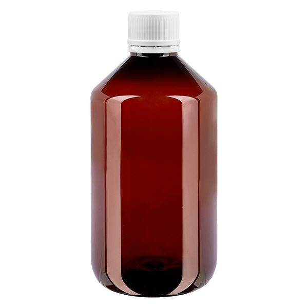 Butelka PET 500 ml z bia&#322;ymi drobnymi rowkami OV