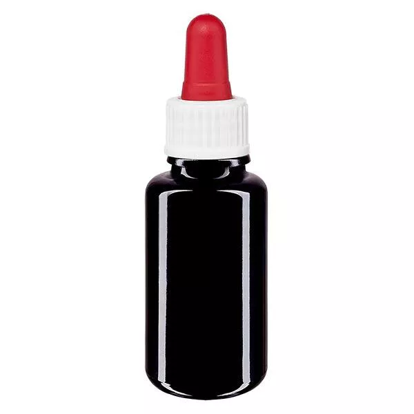 Butelka apteczna viol. 20ml pipeta biała/czerwona szt. Butelka apteczna viol. 20ml pipeta biała/czerwona szt.