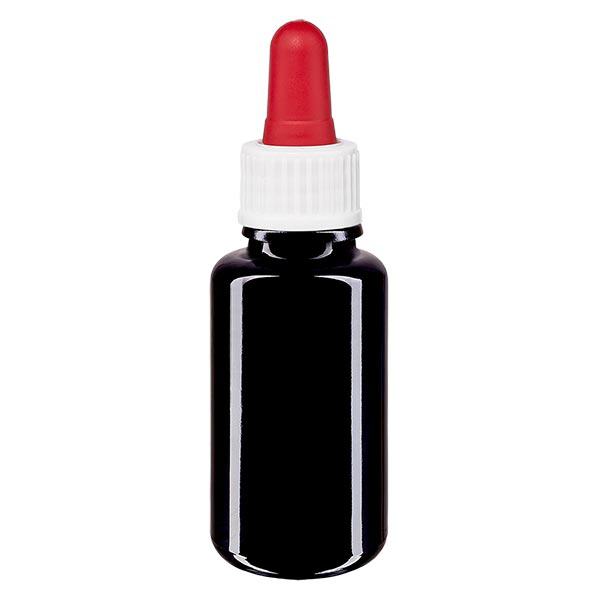 Butelka apteczna viol. 20ml pipeta biała/czerwona szt. Butelka apteczna viol. 20ml pipeta biała/czerwona szt.