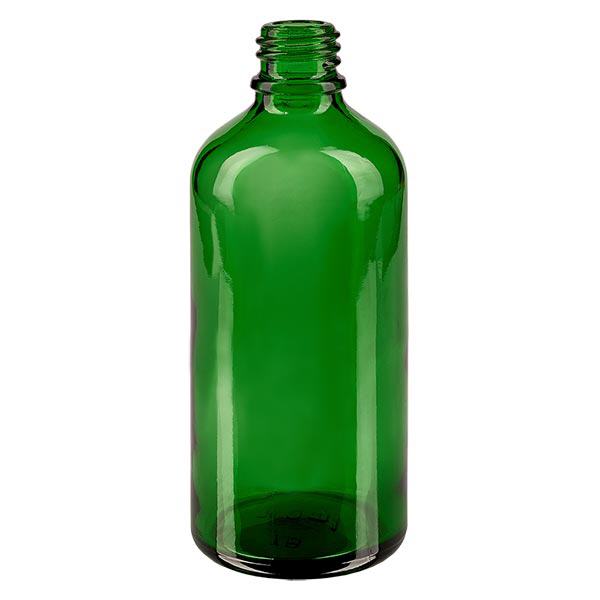 Butelka z zakraplaczem 100 ml DIN 18 ZIELONE SZKŁO Butelka z zakraplaczem 100 ml DIN 18 ZIELONE SZKŁO