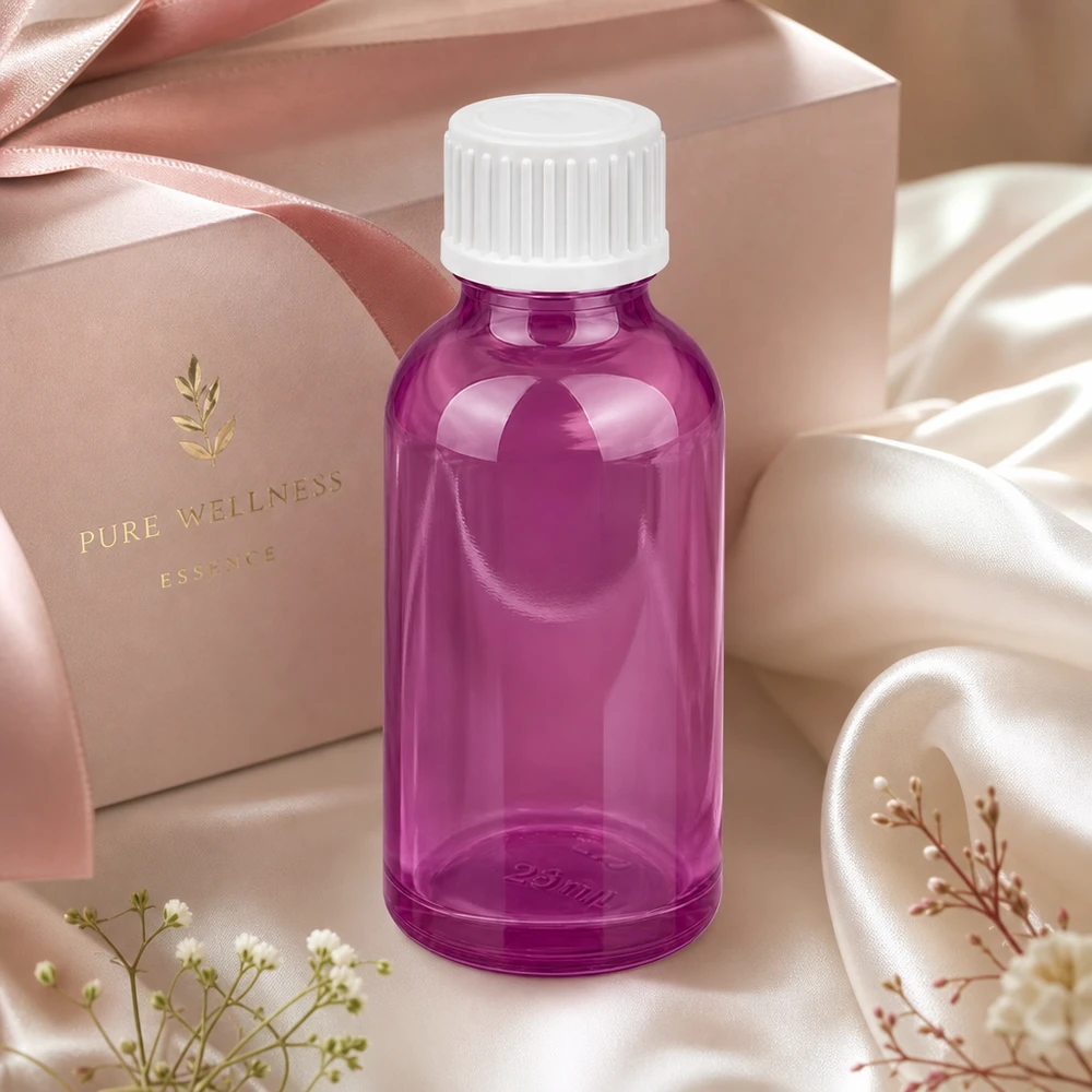 Butelka z zakraplaczem STD PurpleL 30 ml z gwintem UT18/30 do bezpiecznego połączenia z zakrętką