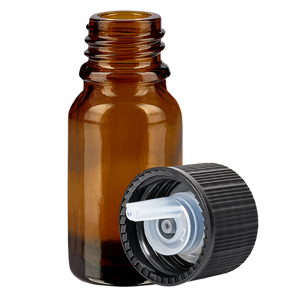 10 ml butelka z kroplomierzem 1 mm czarny STD BrownLine UT18/10