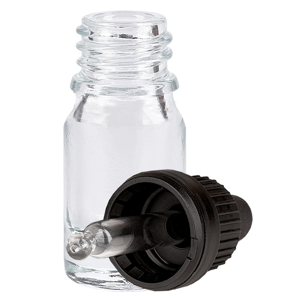 Butelka do leków płynnych 5 ml, czarna OV ClearLine UT18/5