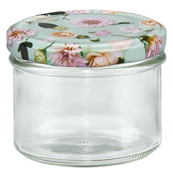 S&#322;oik 180 ml + pokrywka BasicSeal kwiat mi&#281;towy UN..