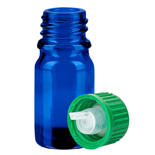 Butelka z kroplomierzem 5 ml 0,8 mm zielona STD BlueLine UT18/5