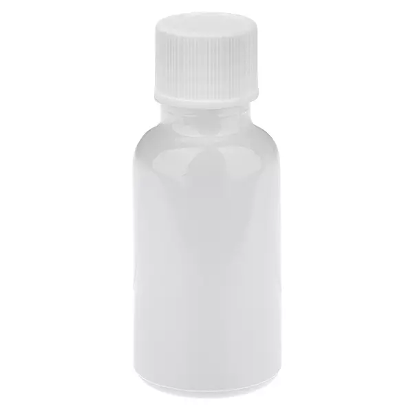 Butelka 20 ml z zakrętką 11 mm, biała, standardowa WhiteLine UT18/20 Butelka 20 ml z zakrętką 11 mm, biała, standardowa WhiteLine UT18/20