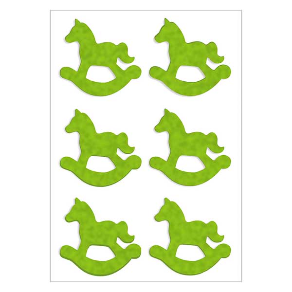 Naklejki filcowe &quot;Ko&#324; na biegunach&quot; (6 naklejek) | 1 arkusz = 6 naklejek.