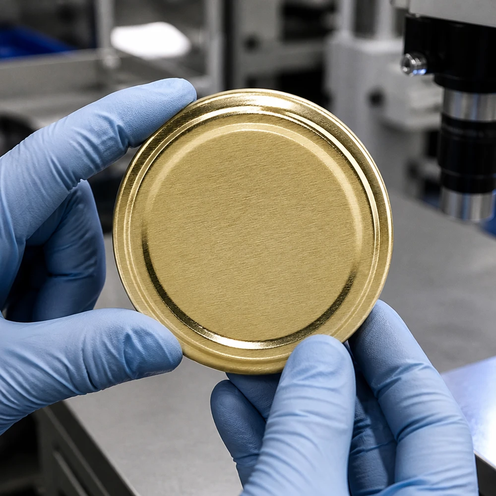 UNiTWIST TO66 złoty, BioSeal, bez BPA, unitemp Kontrola laboratoryjna złotych nakrętek typu twist-off TO66 UNiTWIST BioSeal BPA-NI unitemp – kontrola jakości
