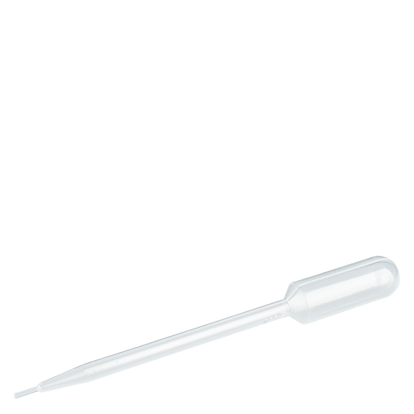 Pipeta transferowa, objętość nominalna: 6 ml, (dł. x szer.): 146 x 15 mm, materiał: LD-PE, przezroczysta, wielkość kropli: 20 µl - 30 µl, 400 sztuk/karton Pipeta transferowa, objętość nominalna: 6 ml, (dł. x szer.): 146 x 15 mm, materiał: LD-PE, przezroczysta, wielkość kropli: 20 µl - 30 µl, 400 sztuk/karton