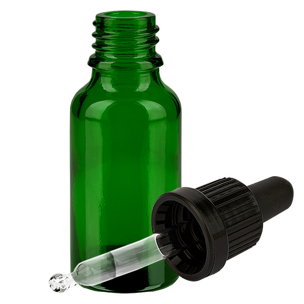 Butelka do leków płynnych 20 ml czarna OV GreenLine UT18/20 Butelka do leków płynnych 20 ml czarna OV GreenLine UT18/20