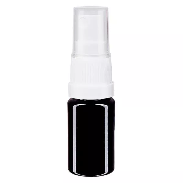 Butelka apteczna viol. 5ml nasadka rozpylająca biała