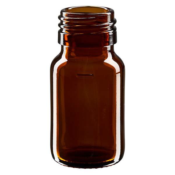 Butelka 30ml br&#261;zowa, bez zakr&#281;tki PP28 ApoGlas. Farmaceutyczna jako&#347;&#263; produkcji UE. Gwint 28 mm. (syrop, butelka z lekkiego szk&#322;a)
