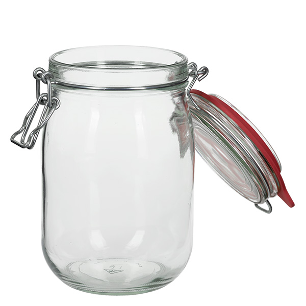 S&#322;oik do przechowywania o pojemno&#347;ci 1140 ml z uchyln&#261; pokrywk&#261; UNiTWIST. Kompletny s&#322;oik z gumowym pier&#347;cieniem w rozmiarze RR97.