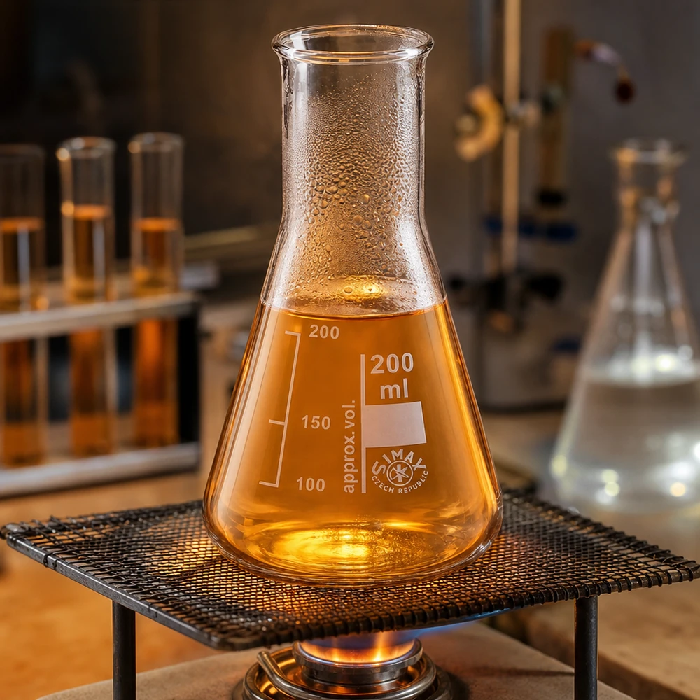 Kolba Erlenmeyera 200 ml z wąską szyjką