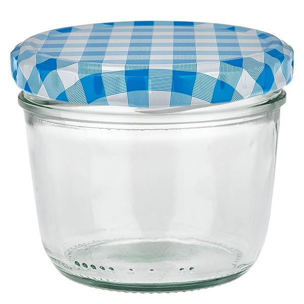 S&#322;oik 230 ml + pokrywka BasicSeal niebieska/bia&#322;a UN..