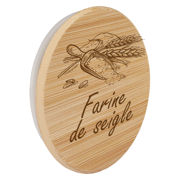 Drewniana pokrywka „farine de seigle” do WECK RR100 Drewniana pokrywka „farine de seigle” do WECK RR100