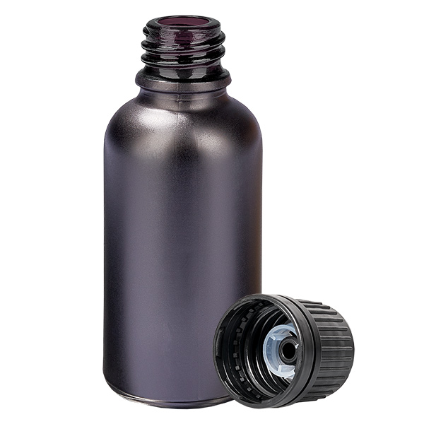 Butelka 30 ml (globulka) 8 mm GR s. OV BlackL. UT18/30
