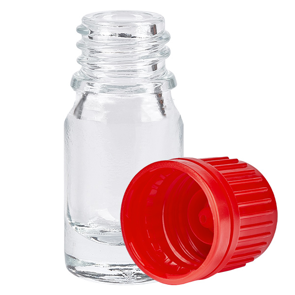 Butelka 5 ml 11 mm SV czerwony OV ClearLine UT18/5