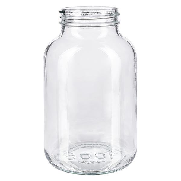 Butelka z szeroką szyjką 1000 ml z przezroczystego szkła Butelka z szeroką szyjką 1000 ml z przezroczystego szkła