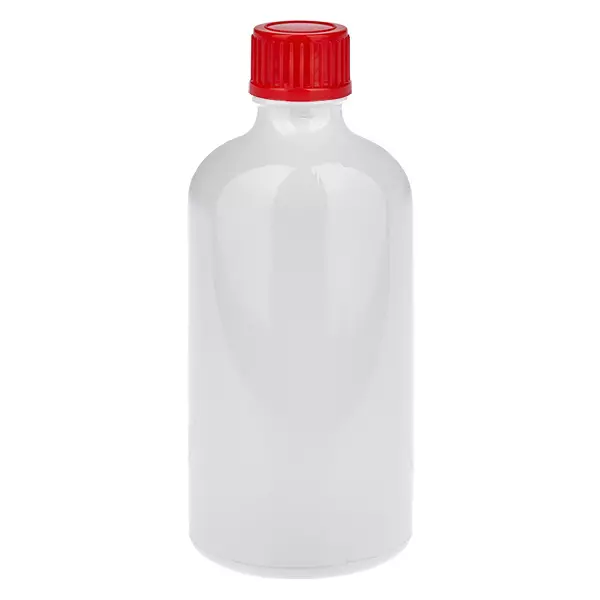 Butelka 100 ml, zakrętka 11 mm, czerwona, standardowa WhiteLine UT18/100