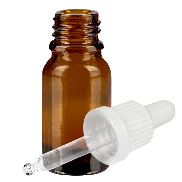 Butelka z pipetą 10 ml biała OV BrownLine UT18/10