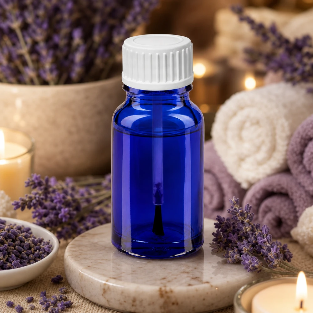 Butelka z pędzelkiem 10 ml biała STD BlueLine UT18/10 Butelka z pędzelkiem STD BlueLine UT18/10 o pojemności 10 ml wykonana z wysokiej jakości szkła z białą zakrętką